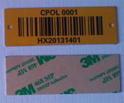 Aluminum Barcode Asset Labels